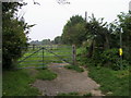 Footpath off Upton road