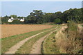 Track towards Shimpling Park Farm from the south