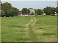 Woolwich Common: footpath towards the town