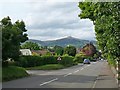 The A40 entering Abergavenny from the south