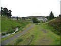 Looking up the line of the old rail track to Wanlockhead