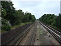 Metropolitan railway line just west of Northwood Hills tube station