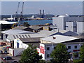 View across West Quay Road