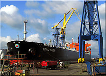 J3676 : 'Torm Sara' in dry dock, Belfast by Rossographer