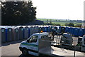 Portable toilets in Elliott Loohire depot