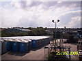 Portable toilets in Elliott Loohire depot