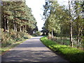 Approach to road junction for Lochton of Leys (Sep)