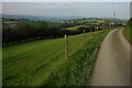 Country road near Allt Rhiw