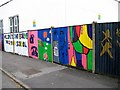 Artwork fence - Swan Yard carpark