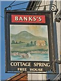 SJ7010 : The Cottage Spring pub sign by Mike White