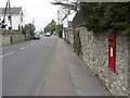 SY3098 : Axminster: postbox № EX13 121, Lyme Road by Chris Downer