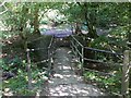 Footbridge beside the ford in Dimbath Lane