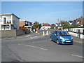 Main road junction Dawlish Warren