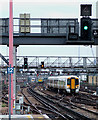 Train approaching London Bridge Station