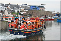 NU2232 : Practice Launch of The Seahouses Lifeboat (18) by David Lally