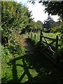 Gate from Millennium Green, Ideford