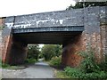 Bridge carrying A34 road, over disused railway line