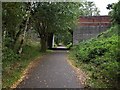 Bridge carrying A5013 over disused railway