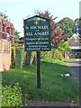 St. Michael & All Angels Parish Church sign, Church Drive