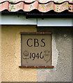 Date stone on a pair of cottages