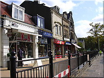 SD9324 : Shops, Burnley Road by Robert Wade