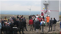 SD8218 : The Official Opening of Scout Moor Wind Farm by Paul Anderson