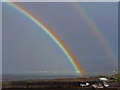 NG6423 : Rainbow over the Old Pier, Broadford by Richard Dorrell