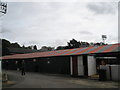 Rear of the North Stand at Aldershot Town F.C.