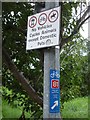 Sign by the Halfpenny Bridge