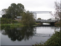 SX9489 : Lift bridge, Exeter Canal by Roger Cornfoot