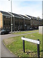 Looking across from Ordnance Road to the new flats in the High Street