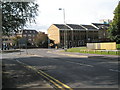 Looking from Ordnance Road down onto the Ordnance Roundabout