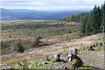 SO0302 : West from Mynydd Gethin Forest by Graham Horn