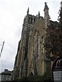 Church tower in Grosvenor Road