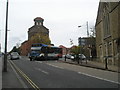 Bus turning from Barrack Road into Queens Road