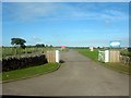 SH4075 : Gate to Mona Flying Club, RAF Mona by Eric Jones
