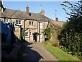 Footpath past cottages at South Zeal