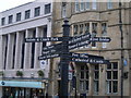 NZ2742 : Signpost in Durham City Centre by Nick Mutton