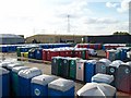 Portable toilets in Elliott Loohire depot