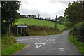 Road junction at Allt-fechan