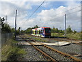 Midland Metro tram line near Wednesbury Parkway